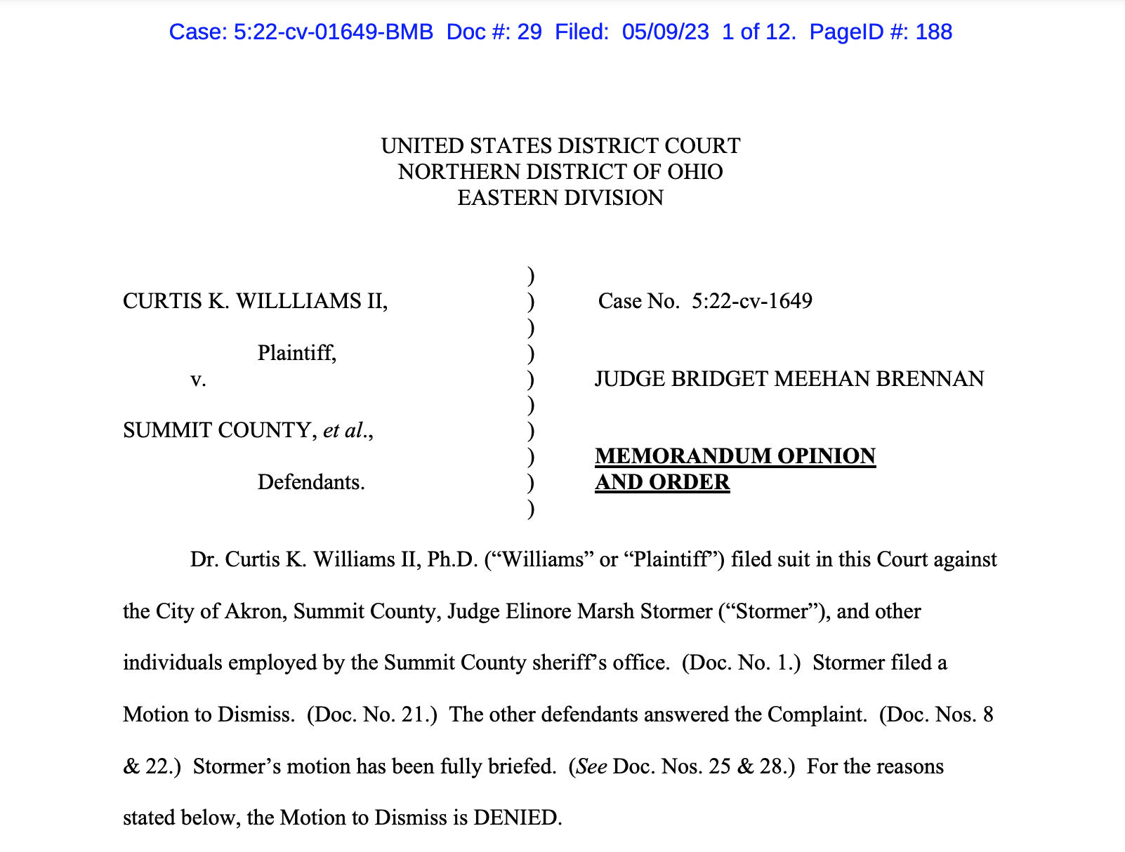 Federal court rejects Summit County probate judge's request for ...